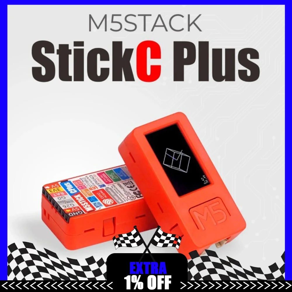 Controlador Programable IoT M5Stack StickC Plus, Kit de Desarrollo de Programación Gráfica Compatible con Arduino y Python, Multimódulo