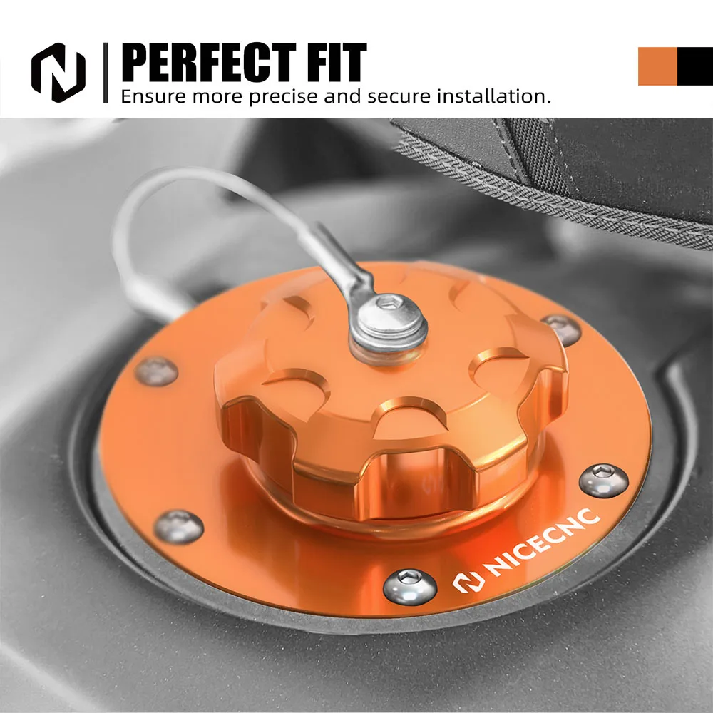 NICECNC For KTM 790 890 Adventure /R/S/Rally 2019-2023 Motorcycle Fuel Filler Cap Kit For KTM Adventure 890 790
