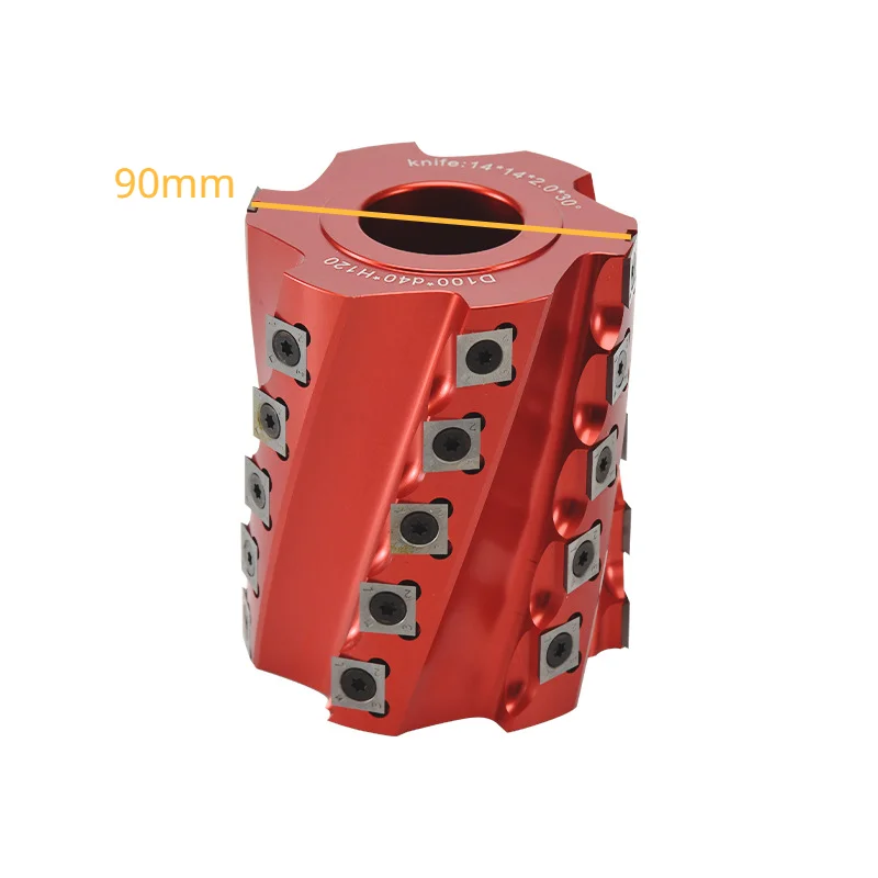 62/90/100/125mm Diameter Aluminium Licht Snijden Spiraalsnijder 4-Side Moulder Schaafkop Houtbewerking Wegwerp Carbide Insert