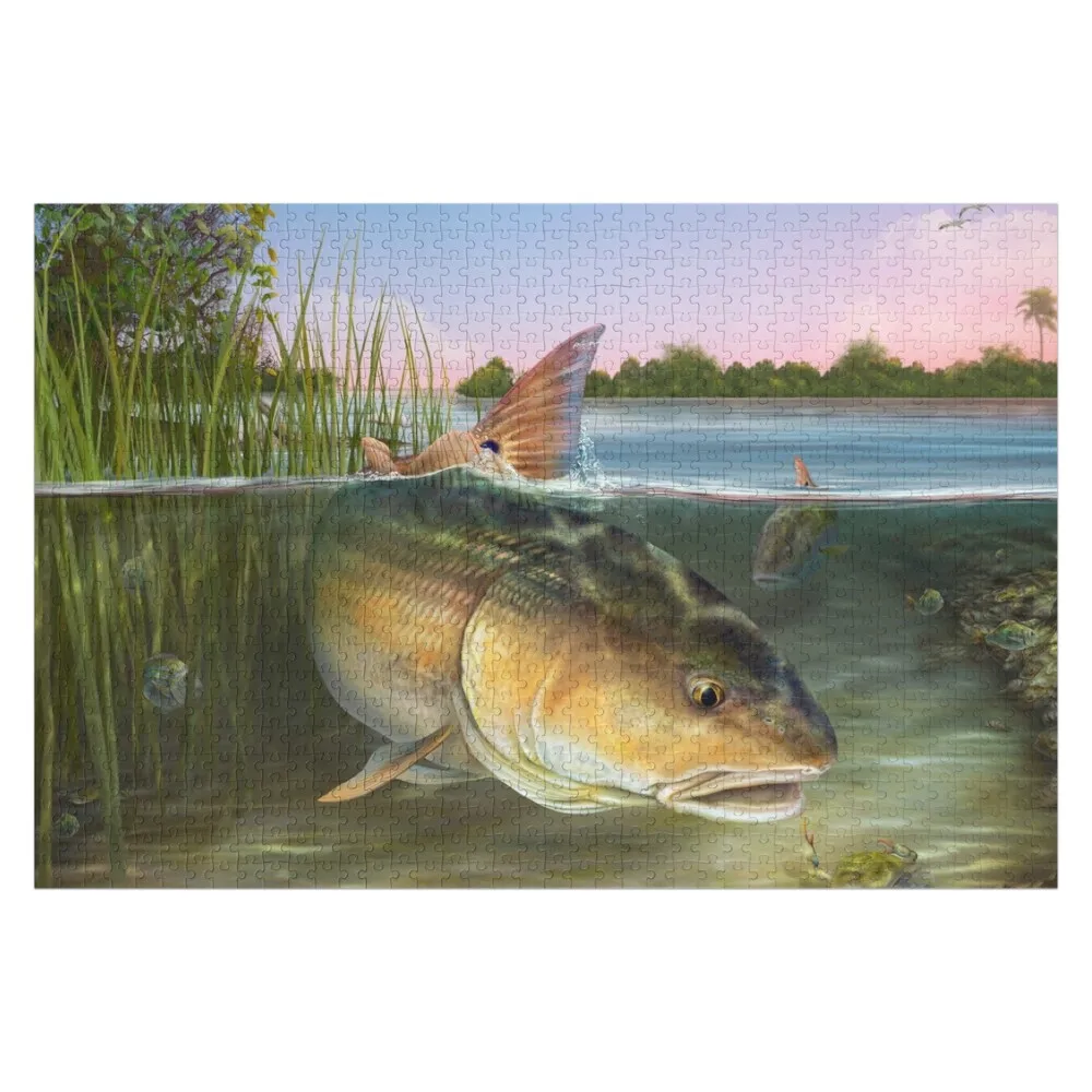 

Redfish in the Reeds Jigsaw Puzzle Personalised Jigsaw Customized Toys For Kids Puzzle