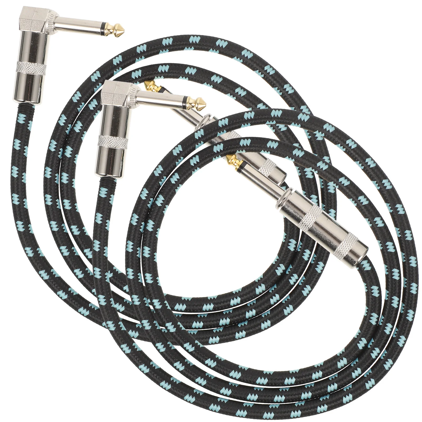 

2Pcs Guitar Cable Durable Professional Instrument Cable for Electric Guitar Speaker Audio Connect Wire Audio Connect Wire