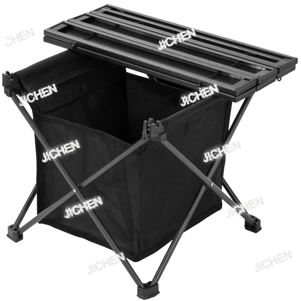 

JC Outdoor Portable Roll Top Aluminum Ultra-light Foldable Small Folding Camping Side Table, Outdoor Portable Roll Top