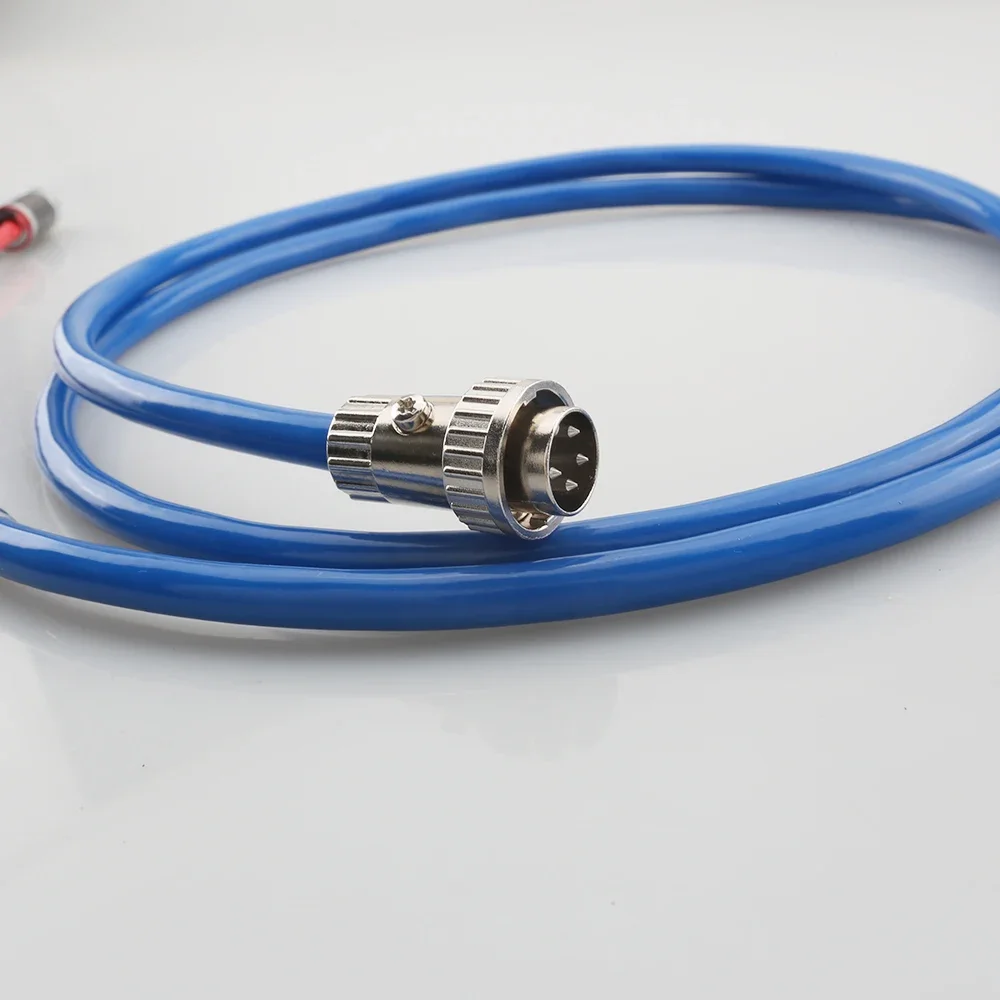 4-pinowe 5-pinowe złącze Din z blokadą obrotową do 2 wtyków RCA stereo, kabel audio HiFi Naim, kabel Phono OFC posrebrzany — zdjęcie produktu 6