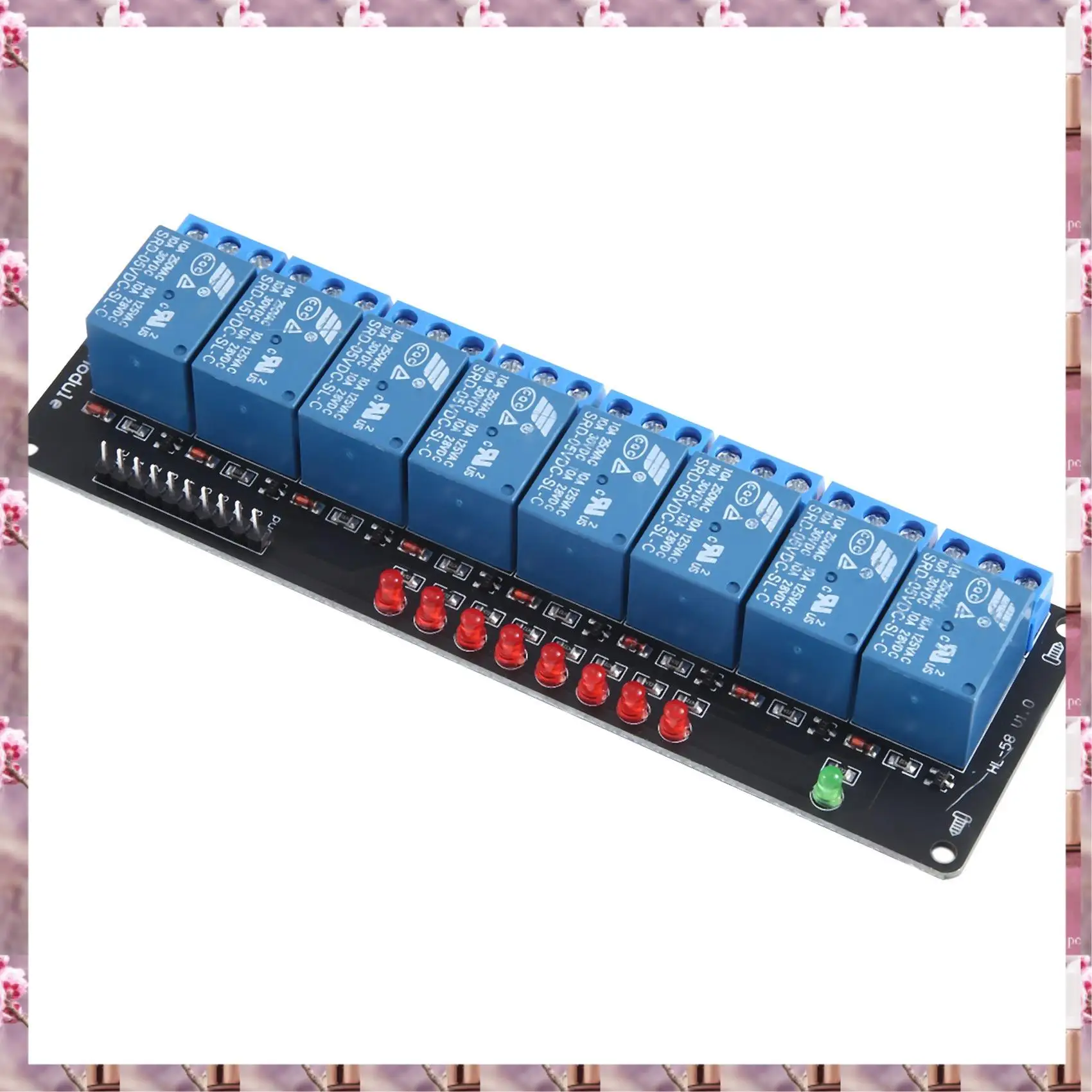 2025 1 Piece 5V Optocoupler Drive Module Eight-Way Relay Control Board Low Level Trigger,1 Piece 5V Optocoupler Drive Module Eig