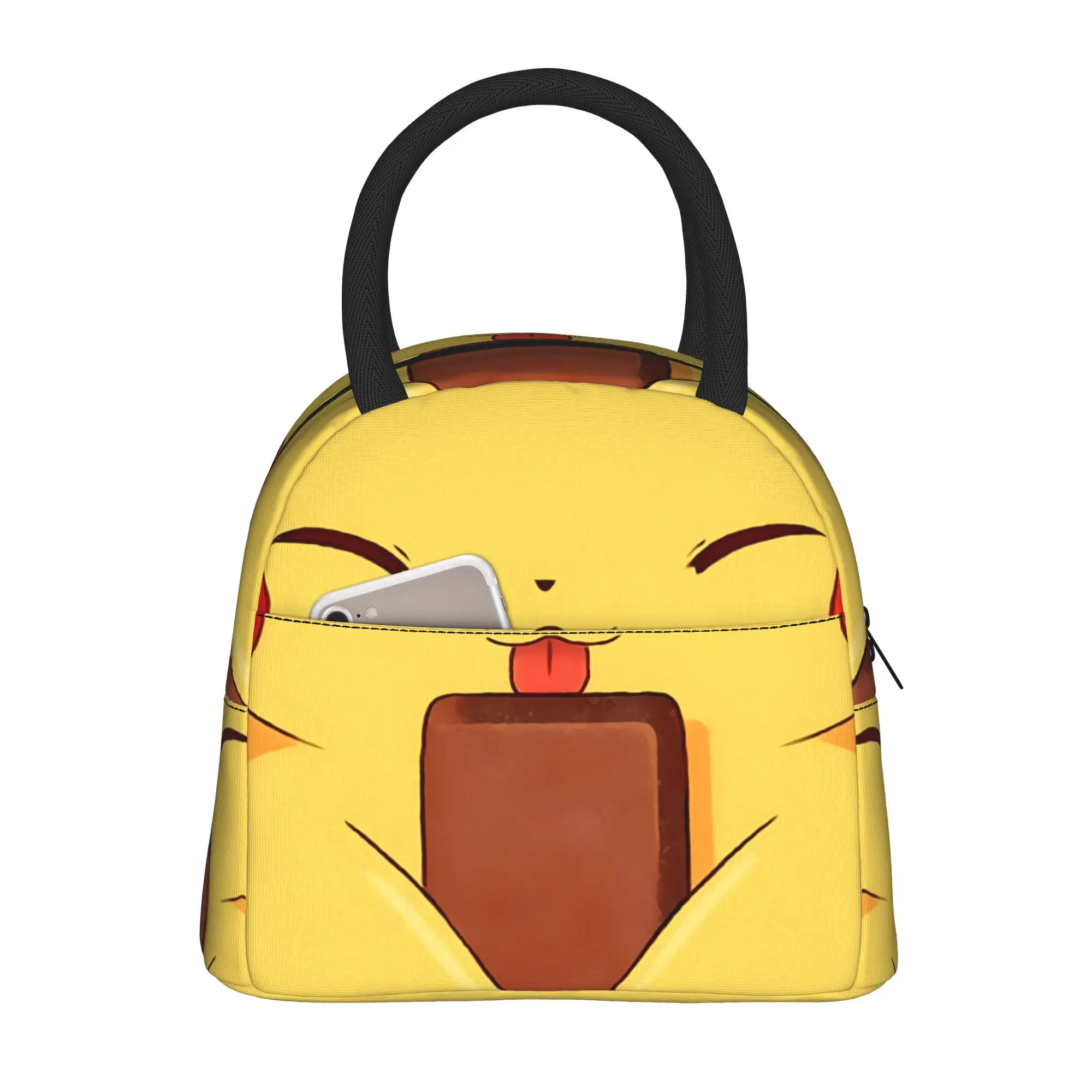 Cartoon Pokemon Handbag Insulated Lunch Bag Ice Pack Rice Bag Pikechu Love Food bolsa Student Bento Lunch Handbag Insulation