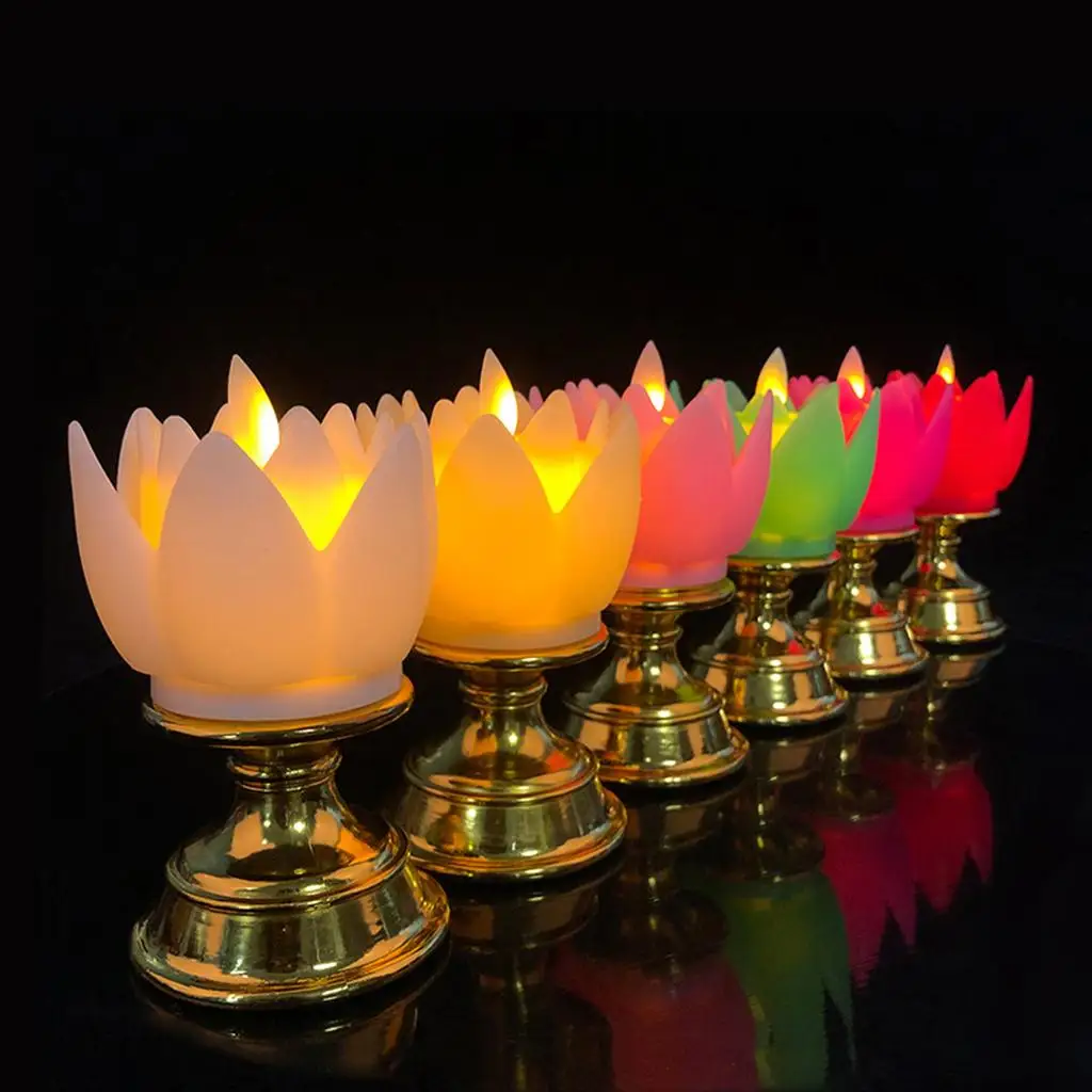 Lotus Lamp LED Exquisite Colorful Battery Operated for Wedding Home Party