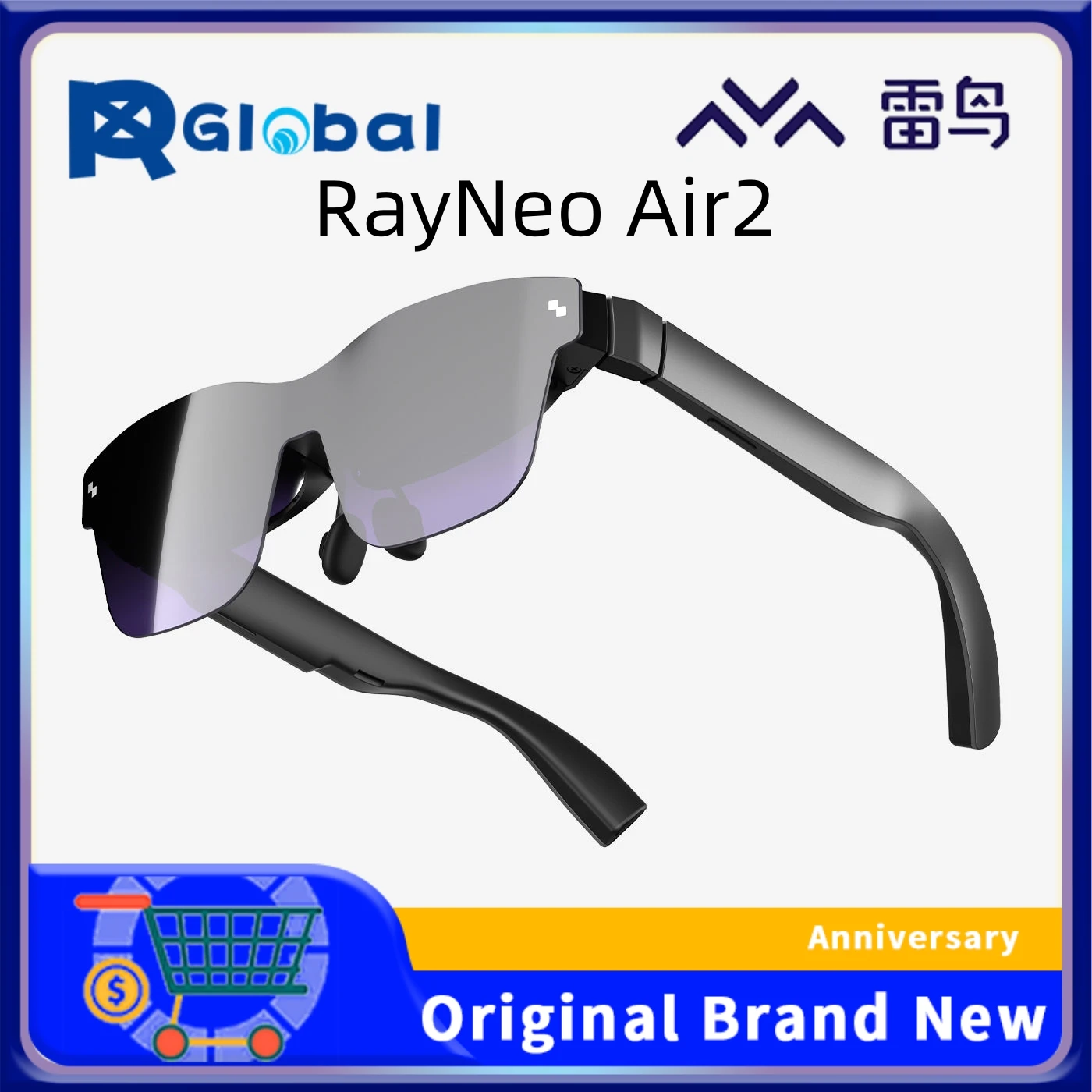 RayNeo Air 2 AR Glasses - Smart Glasses with 201