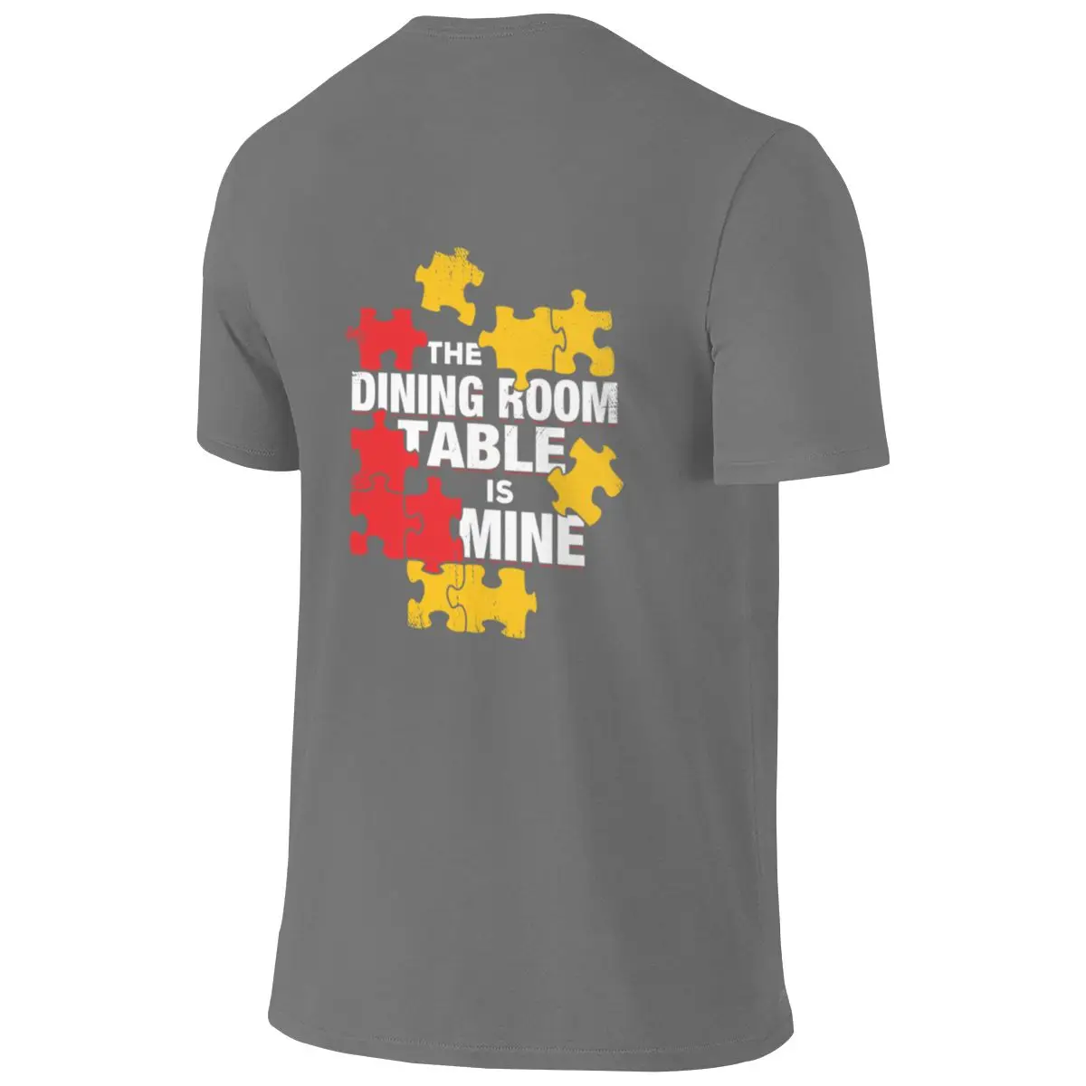 Puzzle Puzzling Jigsaw Puzzle Lover Gift American Style Reversible T-shirt Korean-Style Lazy No Curling Shirt