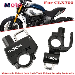 Brand new For CFMOTO CLX 700 CLX700 CL-X 700 2024 2023 2022 Recommended Motorcycle CNC Accessories Helmet Lock Anti-Theft Helmet