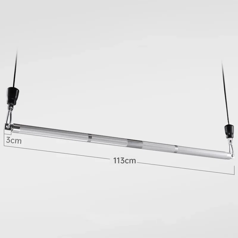 Gym 97/113/120 cm Fitness Lat Pull Down Griff Nicht-slip Gerade Grip Widerstand Bands Bar kabel Maschine Aufsätze Rudern T-bar – Detail 9