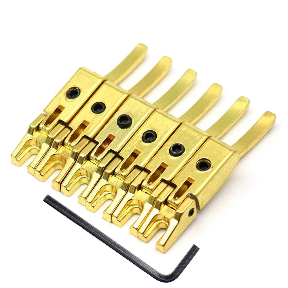 1set Electric Guitar Bridge Tremolo System String Code Rear Piercing String Code Saddle Bridge Accessories