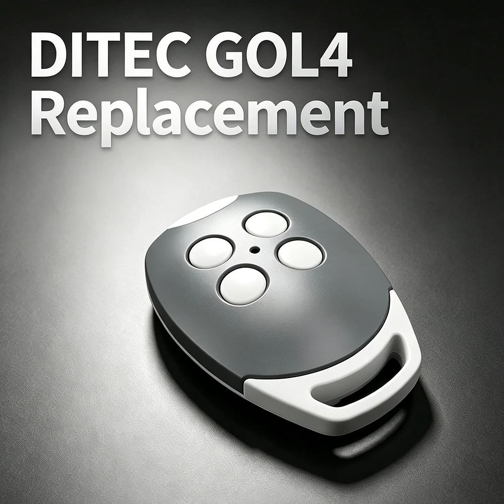 Compatible with DITEC GOL4 Entrematic ZEN2 ZEN4 ZEN2W ZEN4W BIXLG4 433.92MHz Rolling Code 4 Button Remote Control Transmitter