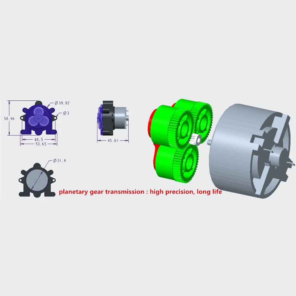 NEW DC 12V Miniature Peristaltic Hose Pump High Flow Dosing Pump for Aquarium Lab Chemical Liquid