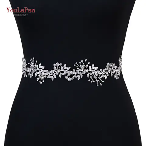 Strassdekorerad kedjebälte modebälten midjekedja cinturon med cadenas kvinnors dambälten för klänning pasek damski 10 best sales strassbälten för aftonklänningar - №4