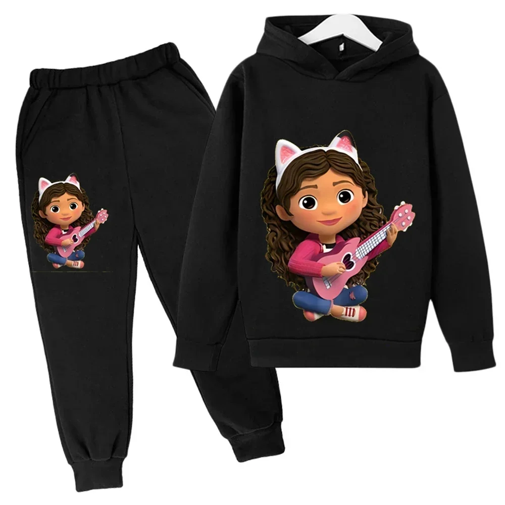 

Kids Gabby Cats Long Sleeve Hoodie Set Toddler Gabbys Dollhouse Clothes Baby Boys Autumn Children's Clothing Sweatshirt Outfit