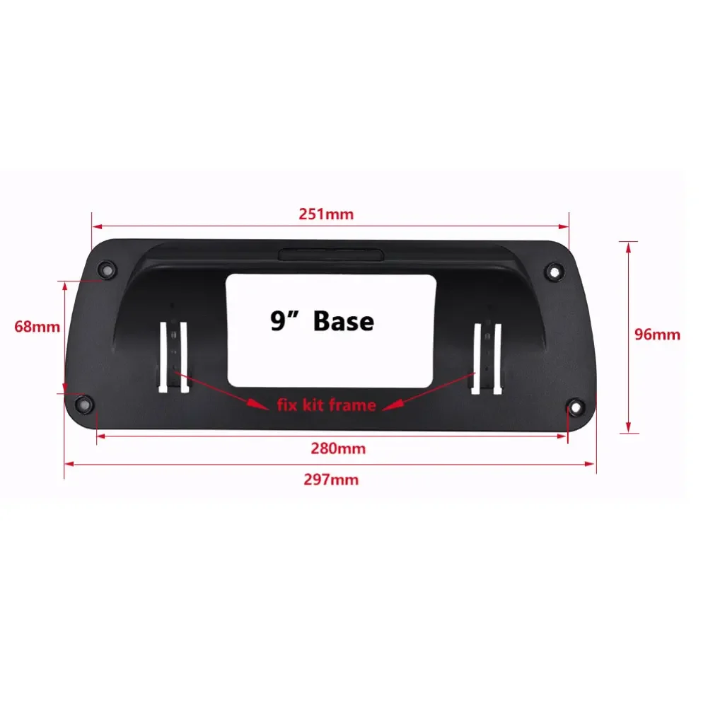 9/10.1 Inch Frame Bracket For Car Multimedia DIY Modification For Android Large-Screen Navigation Sound System