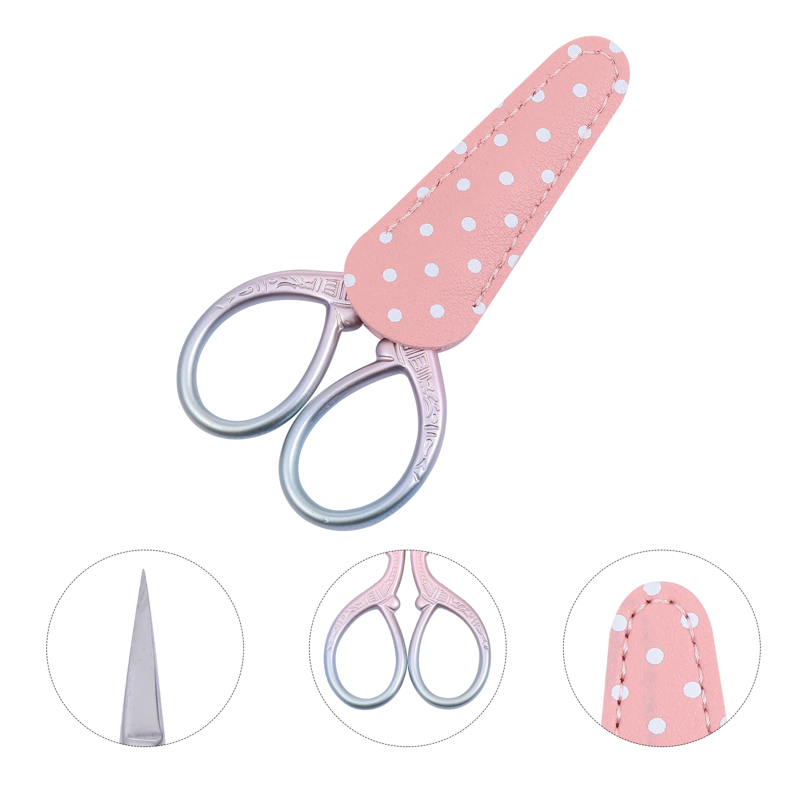 

1Set Embroidery Scissor Metal Sharp Thread Cutter Lightweight Sewing Tool Portable Detail Shear DIY Needle Work Accessories