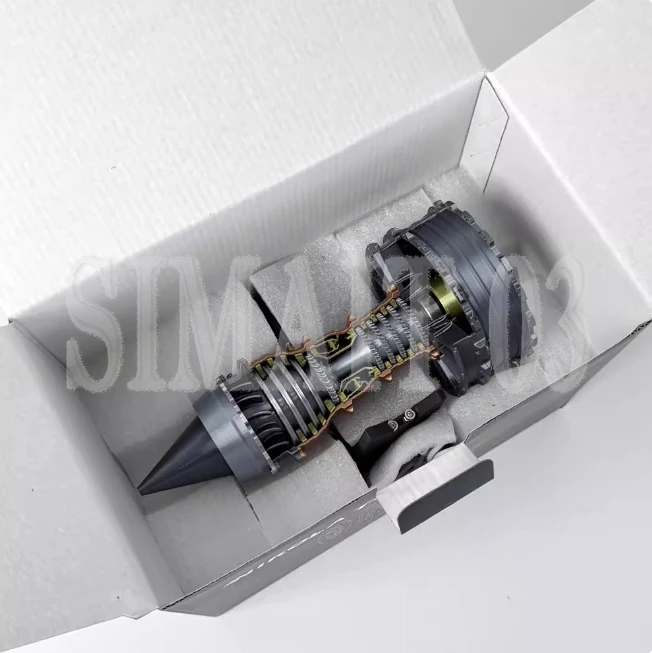Turbo Jet Engine Model | Adjustable Speed with Afterburner LED Light | 3D Printed Aircraft Toy for Desk Display & Education