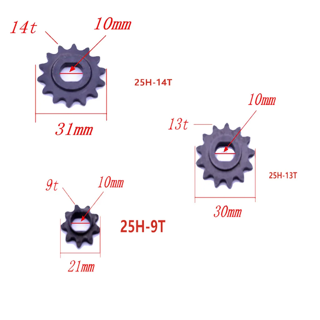 USERX Universal 25H T9 13T 14T 11T Chain Front Sprocket Cog PIT TRAIL QUAD DIRT BIKE ATV BUGGY