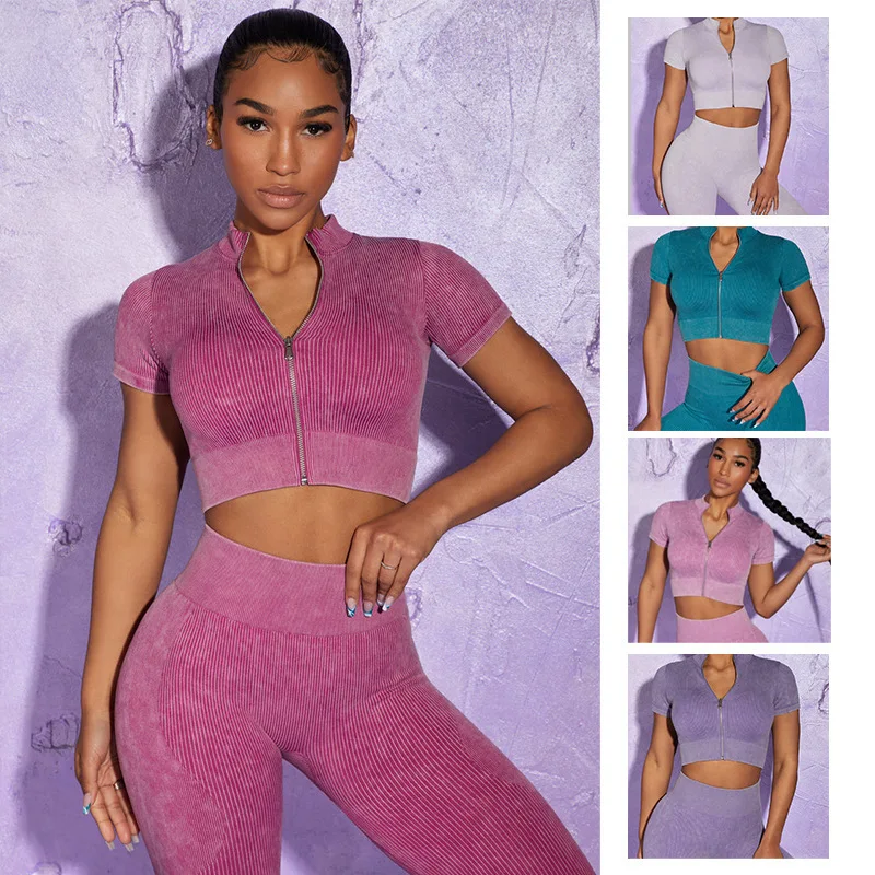 Seamless Women Yoga Set Workout Shirts Sport Pants Bra Gym Suits Fitness Shorts Crop Top High Waist Running Leggings Sports Sets