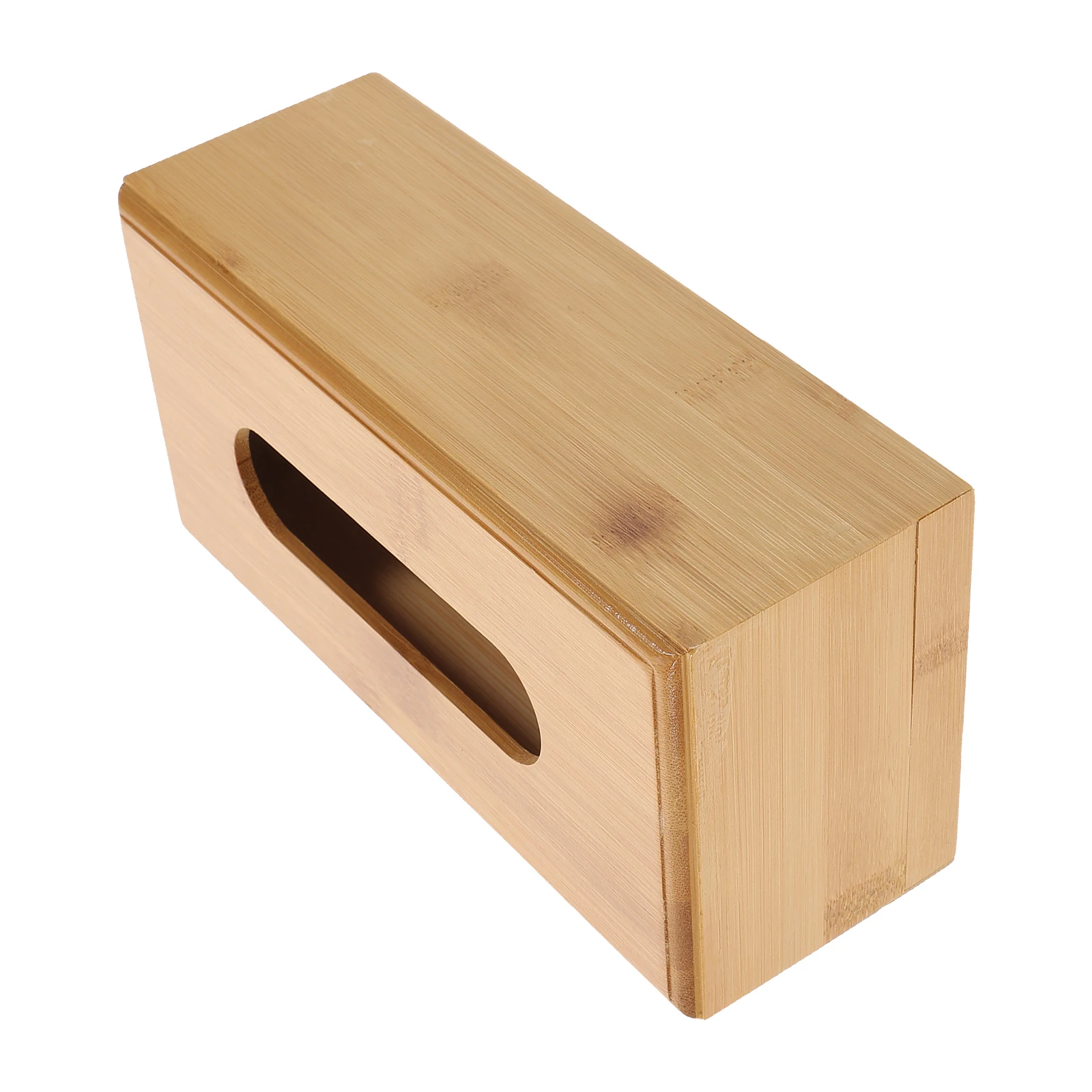 

1pc Wooden Tissue Box Holder Real Wood Desktop Storage Container For Living Room Bathroom Office Hotel Napkin Case Paper