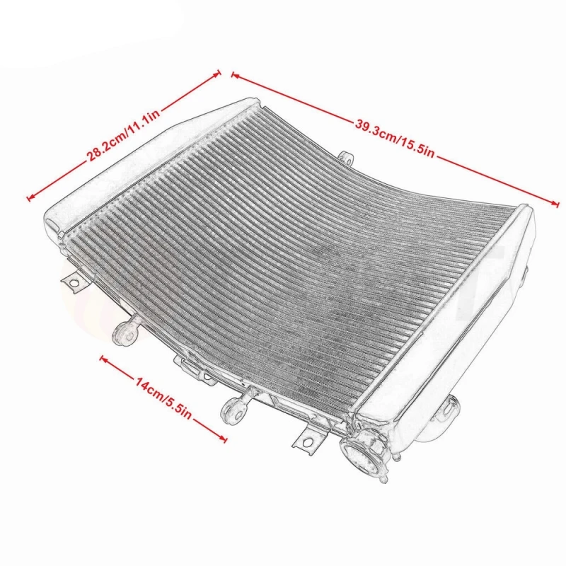 Motorcycle Radiator Cooling For KAWASAKI ZX-14R ZZR1400 2012 2013 2014 2015 2016 2017 2018 2019