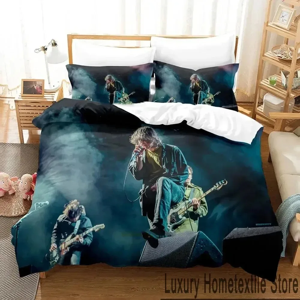 

3D Print My Chemical Romance Bedding Set Boys Girls Twin Queen King Size Duvet Cover Pillowcase Bed boys Adult