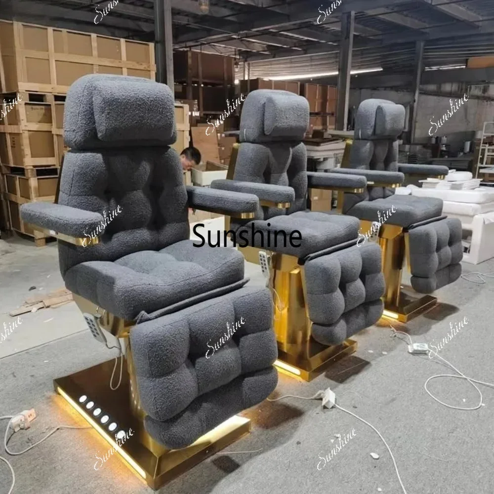 F Modern Electric Lash Facial Bed for Beauty Salon Furniture Luxury Massage Tables & Beds Electric Vibrator Massage Bed