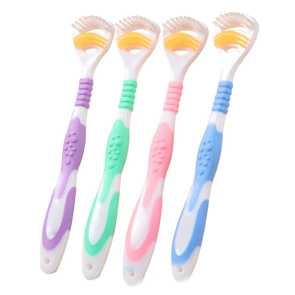 

4Pcs Tongue Cleaning Tools Tasteless Naturally Durable Fresh Breath Effectively Remove Halitosis Tongue Scraper