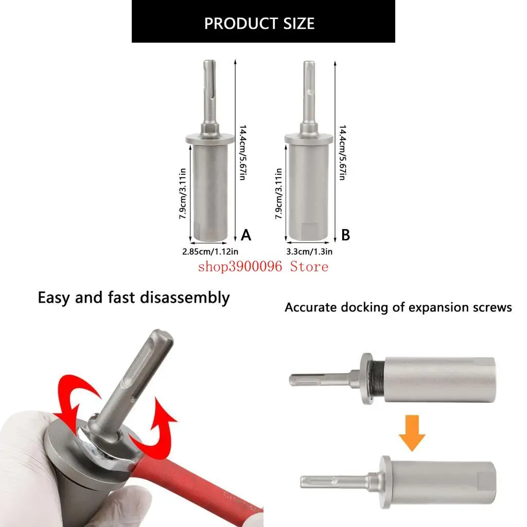 

Ground Rod Driver Tool Compatibles with Rotary Hammer Drill Removable Bit
