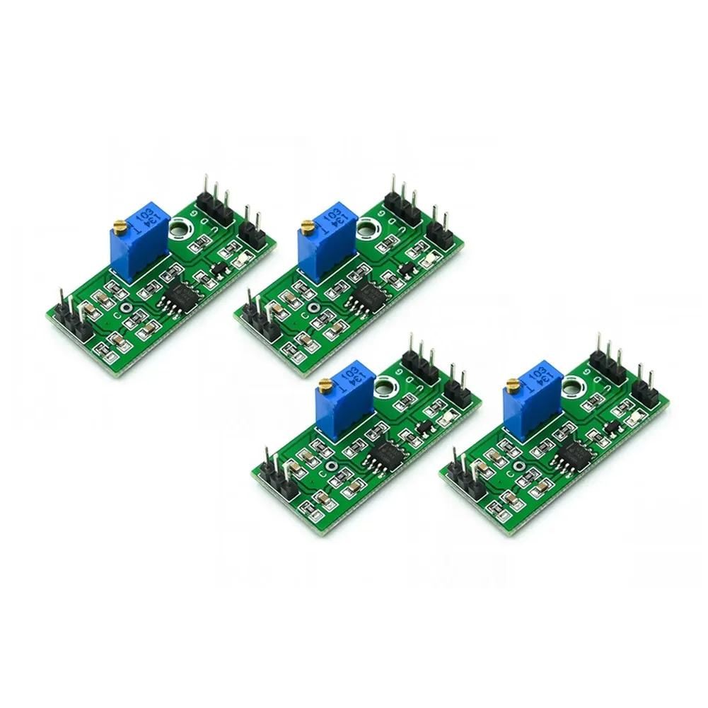4PCS LM393 Dual Output Comparator Board for Analog Signal Conversion and Level Translation in Embedded Applications