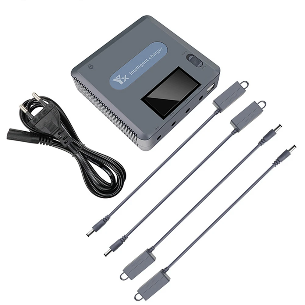 

CACI 6 in 1 Digital Display Battery Charger for 3 Drone Battery Charging Hub Fast Smart Battery Charger EU Plug