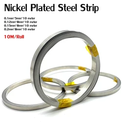 10M Nickel Plated Steel Strip Connector Nickel-Plating Strap Sheets 18650 Li-ion Battery Belt Spot Welding Machine Welder