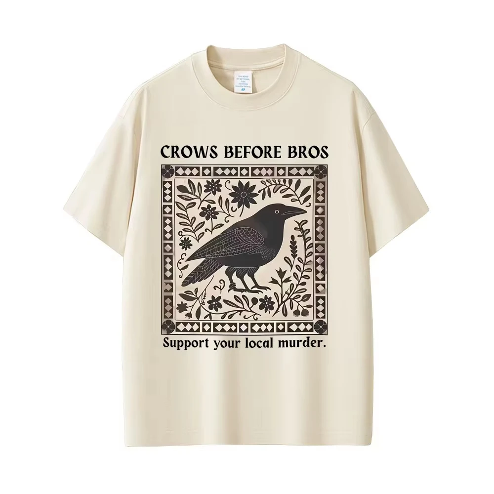 Summer Hot Sale Funny Meme Unique Bird Nature Tshirts Y2K Unisex Lightweight Printed Short Sleeve Casual Outdoor Cotton T-shirt