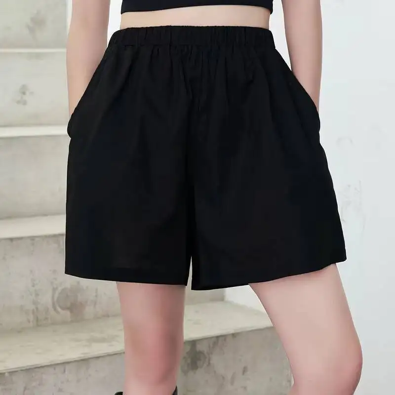 Ladies' Shorts Summer New Classic Dark Fashion Simple Large Size Loose Casual Waist Shorts 