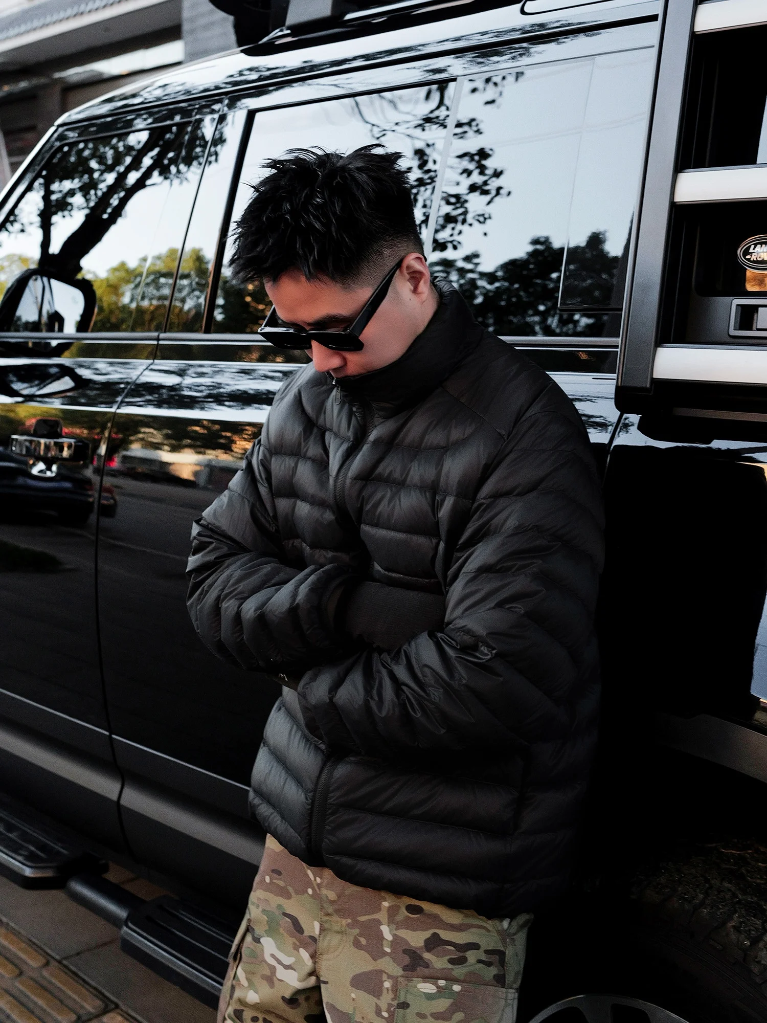 

JDKZ Men's Lightweight Loose Fit down Jaet American Sle Outdoor Thermal Outerwear for Winter Cycling Hiking Skiing Commuting