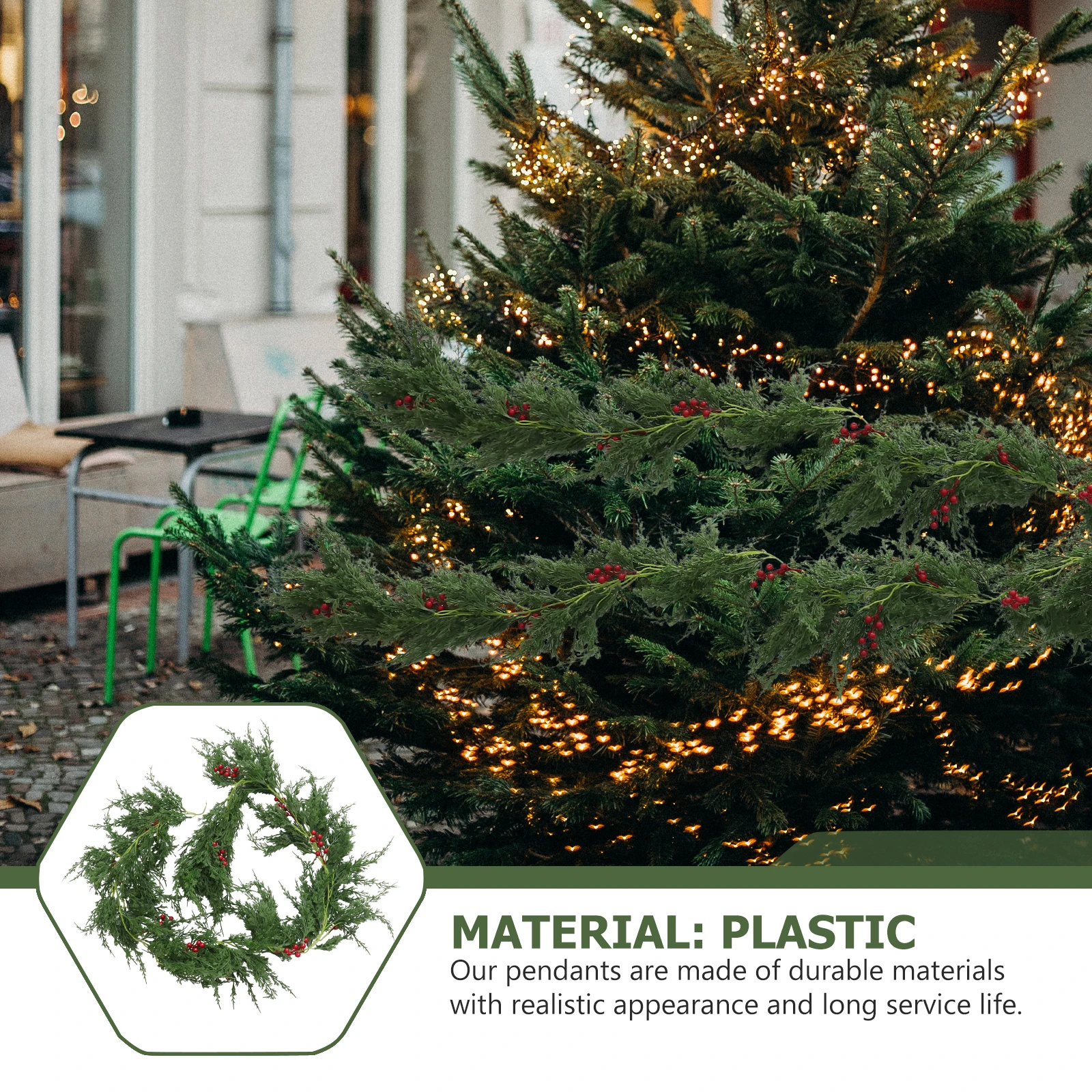 

Simulation Plant Hanging Premium Material Festive Party Atmosphere Surprising Gift Harmonious Colors Match Wear Resistant Home