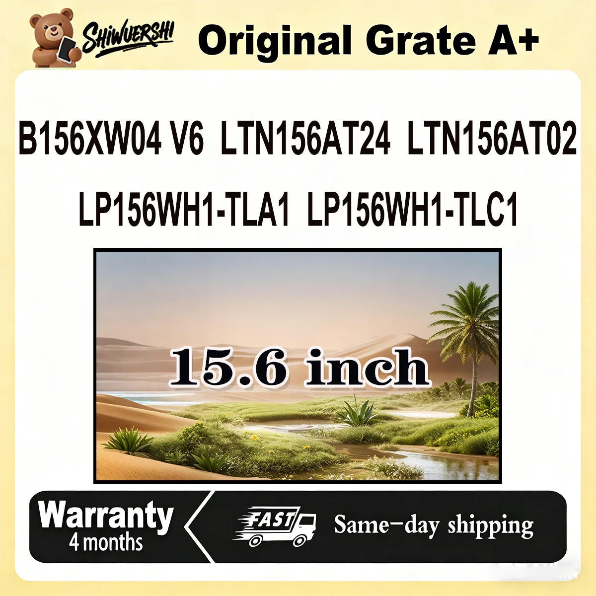 

Новый оригинальный ЖК-экран для ноутбука A+ 15,6 дюйма, толстая панель B156XW04 V6 LTN156AT24 LTN156AT02 LP156WH1 TLA1 LP156WH1 TLC1 60 Гц