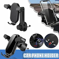 Gravidade Car Phone Holder, Air Vent Extensão Clip, Mount Stand, Suporte GPS, Anti-Drop Suporte do telefone móvel, Rotação de 360 °