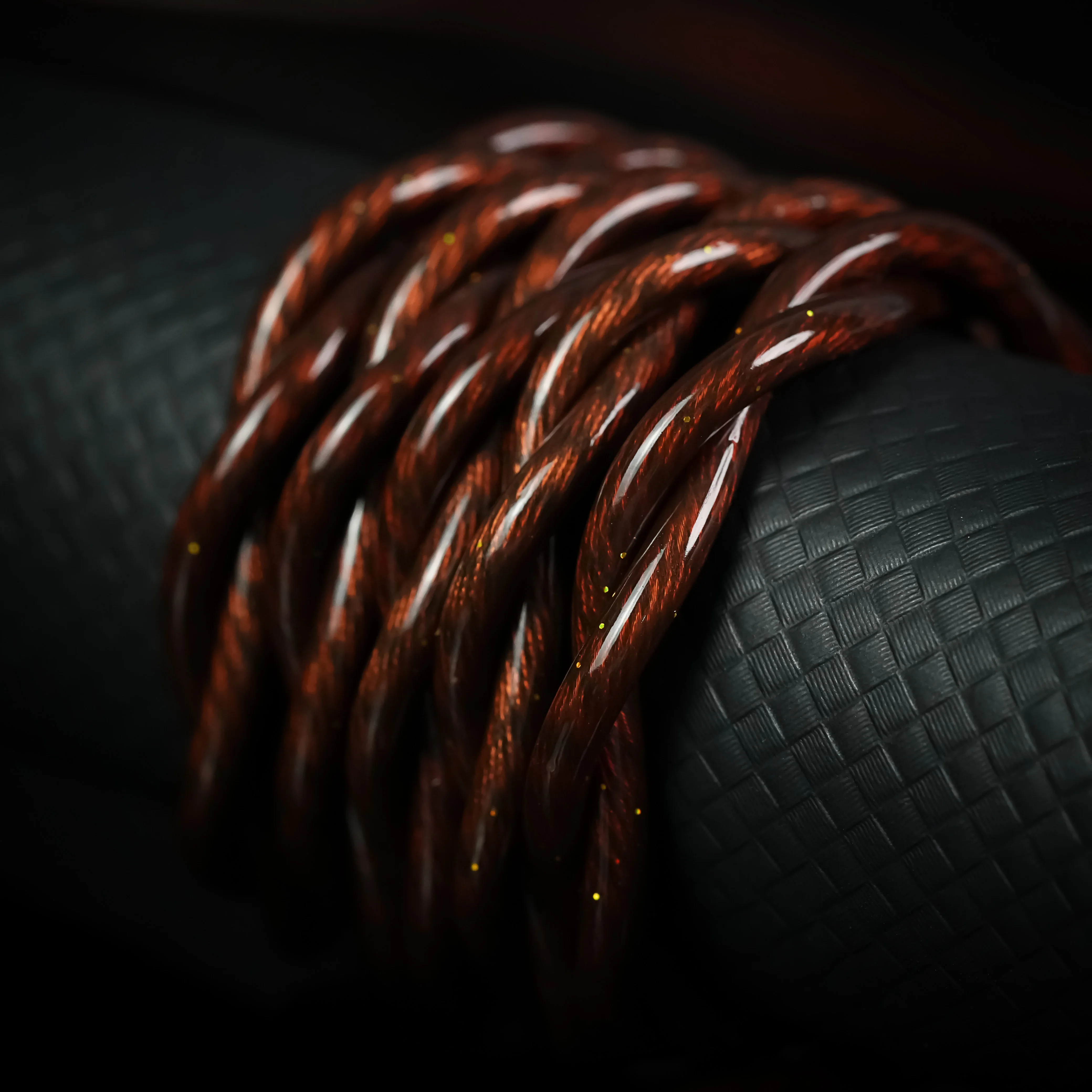 Trusted-50S iem cable Brown-Black Premium Earphone Cable Compatible with 0.78mm 2pin / MMCX / IE900 / Dual 3.5mm Connectors - Image 2