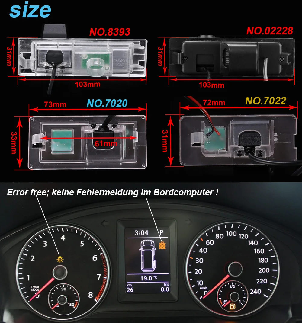 Cámara de visión trasera para coche, accesorio para BMW Z4 Roadster E85 2.2i 2.5Si 2003/10-2016/10 BMW Z4 Roadster E85 2.2i 2.5Si 2003/10-2016/10