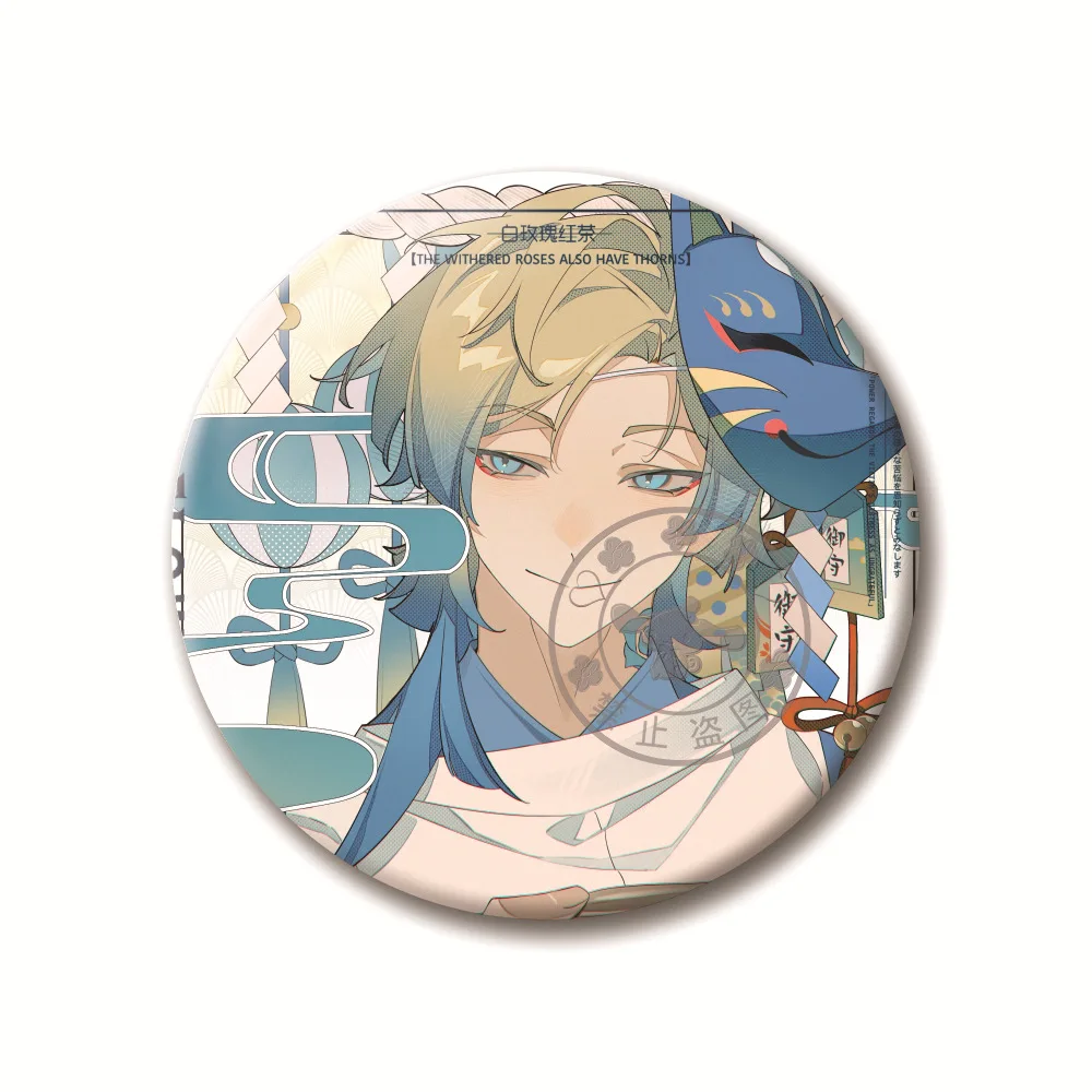 Hot Anime BLUE LOCK Figure Michael Kaiser Itoshi Sae Rin Itoshi Cosplay Cute Metal Badge Kawaii Bag Pins Fans Christmas Gifts