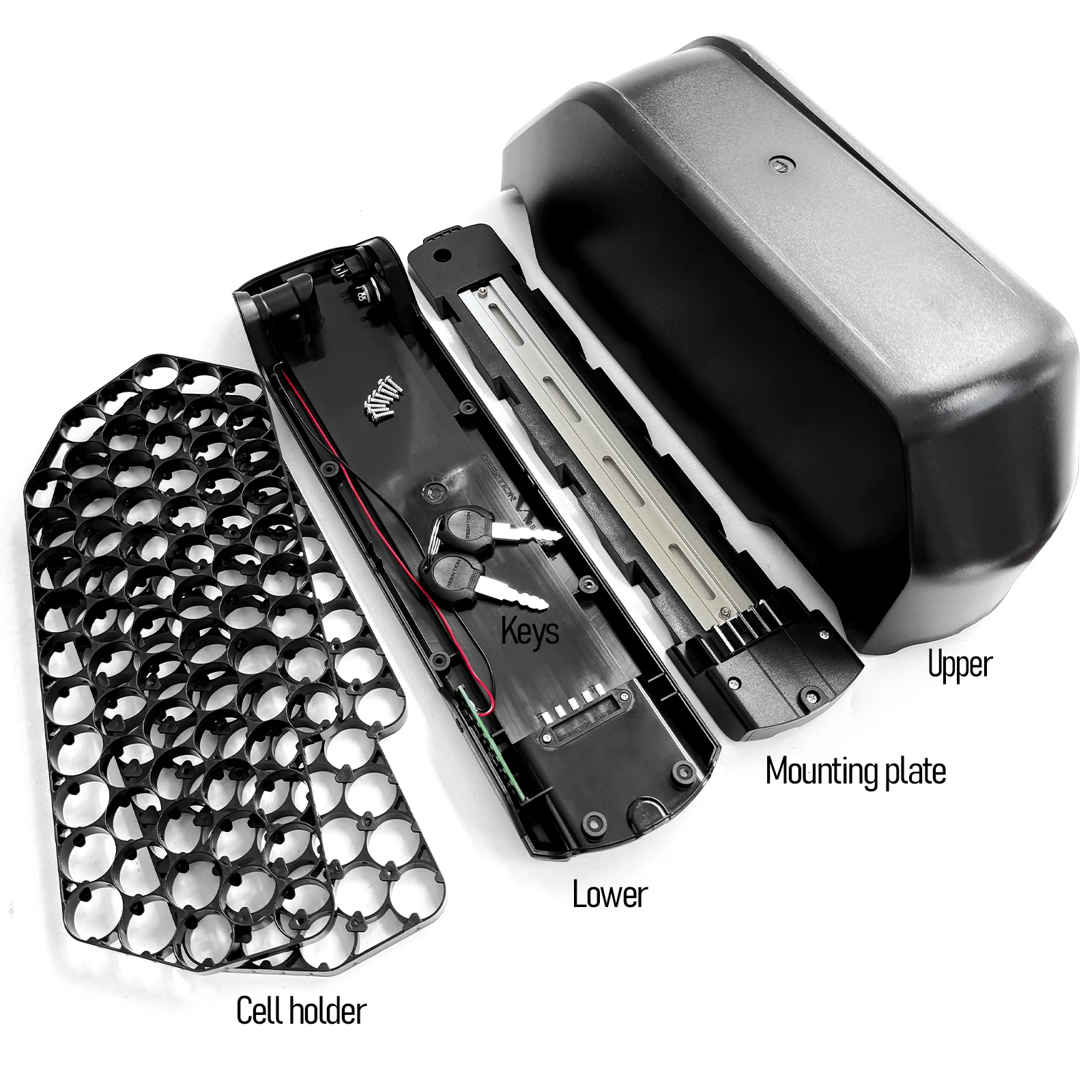 AliExpress NONE MAX 70pcs 21700 Cells Polly Battery Case 36V 48V 52V  EBike Battery Box Ebike Downtube Case with Battery Holder Accessories