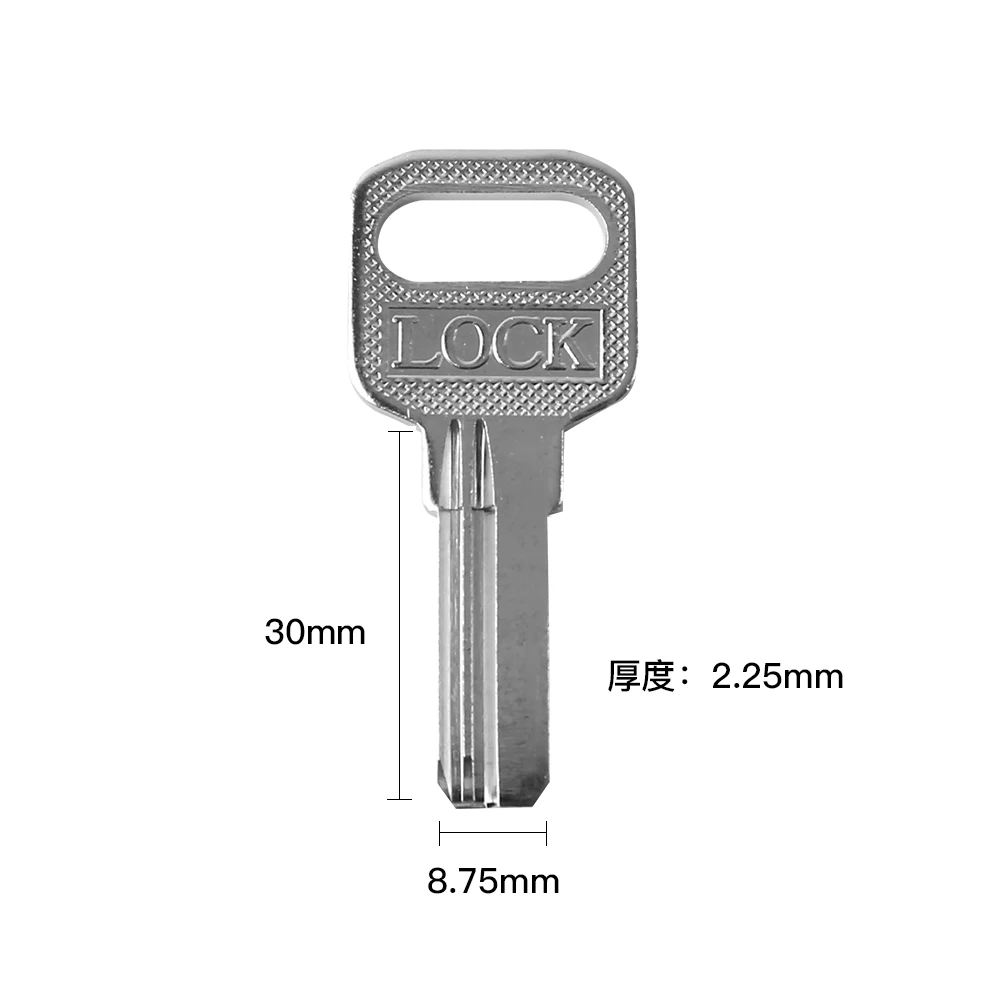 50PC AB Kabaa Lock Residential Key Blank House Everyday Key Blanks White Brass Embryo Set Keys Manufacturers