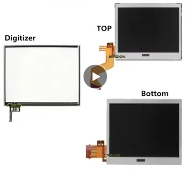 

Top & Bottom Upper & Lower LCD Screen Display for NDS Lite NDSL NDSi 3DS 3DSLL 3DSXL New 3DS XL LL Game Accessories Touch Screen