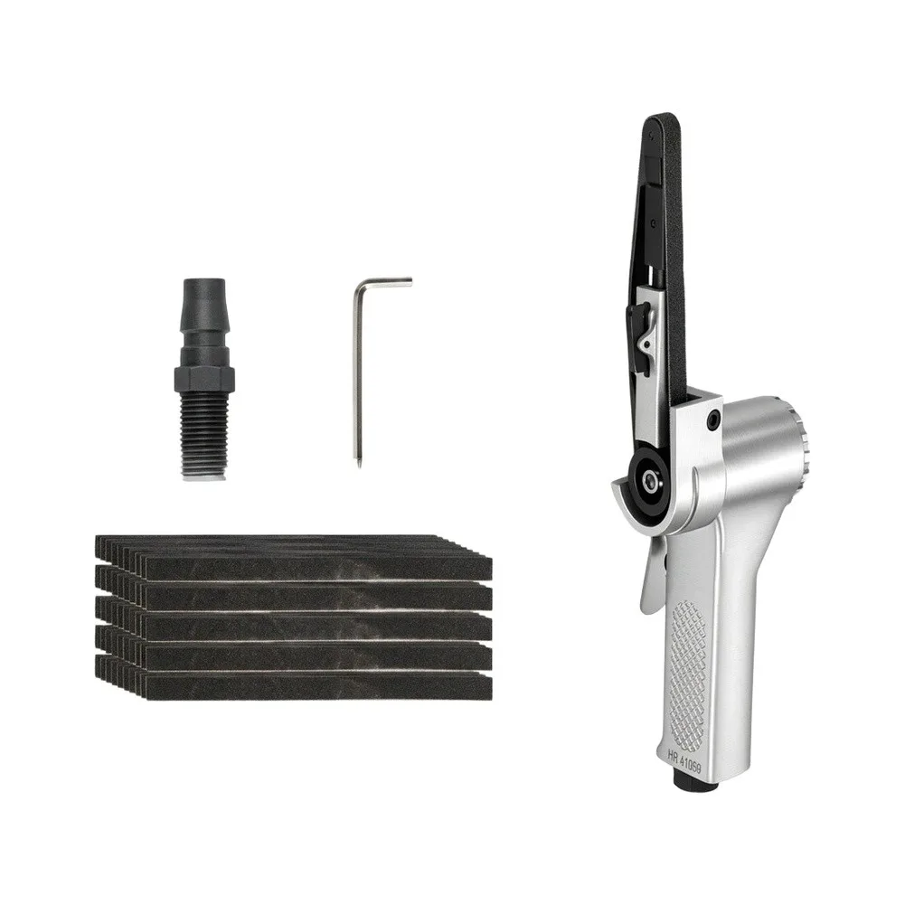 Alloy Constructed Air Belt Sander for Workshop Use 16000 RPM with 330mm Belt Length and 1/4 Inch NPT Air Inlet Port