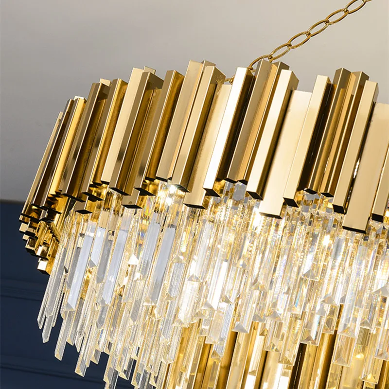 Modern Round Silver Gold Crystal Designer Lamparas De Techo LED Ceiling Lights.Ceiling Light.Ceiling Lamp For Foyer