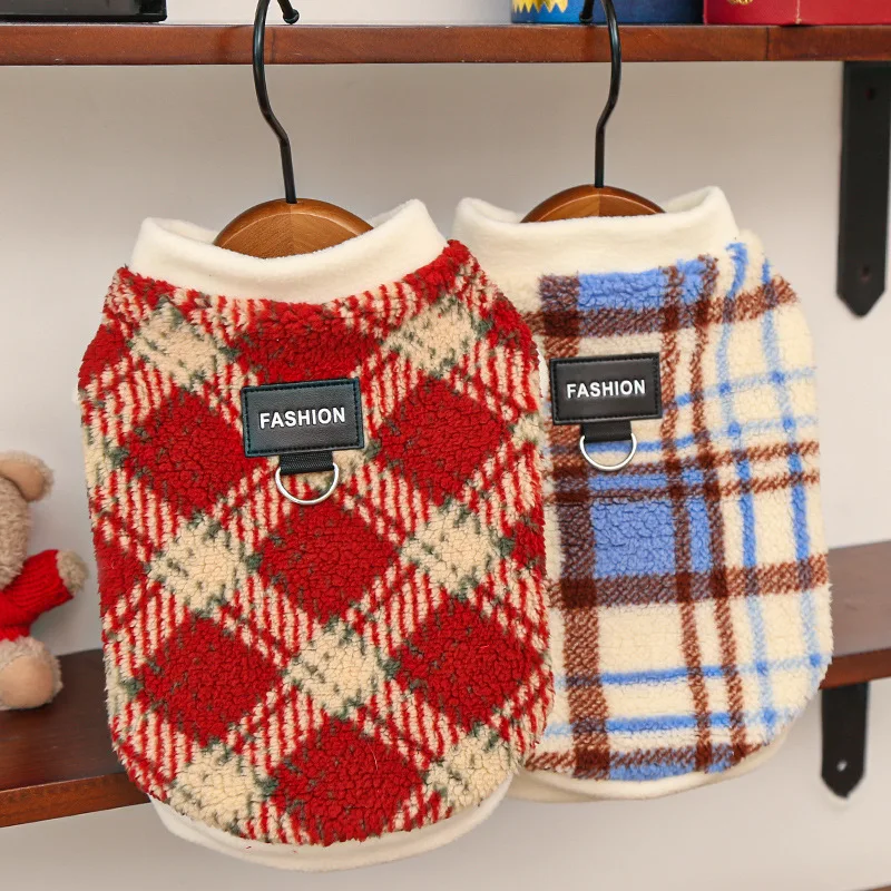 XS-8XL Dog Clothes Winter Warm Big Dog Coat Puppy Clothing Fleece Vest For Small Medium Large Dogs Golden Retriever Costume