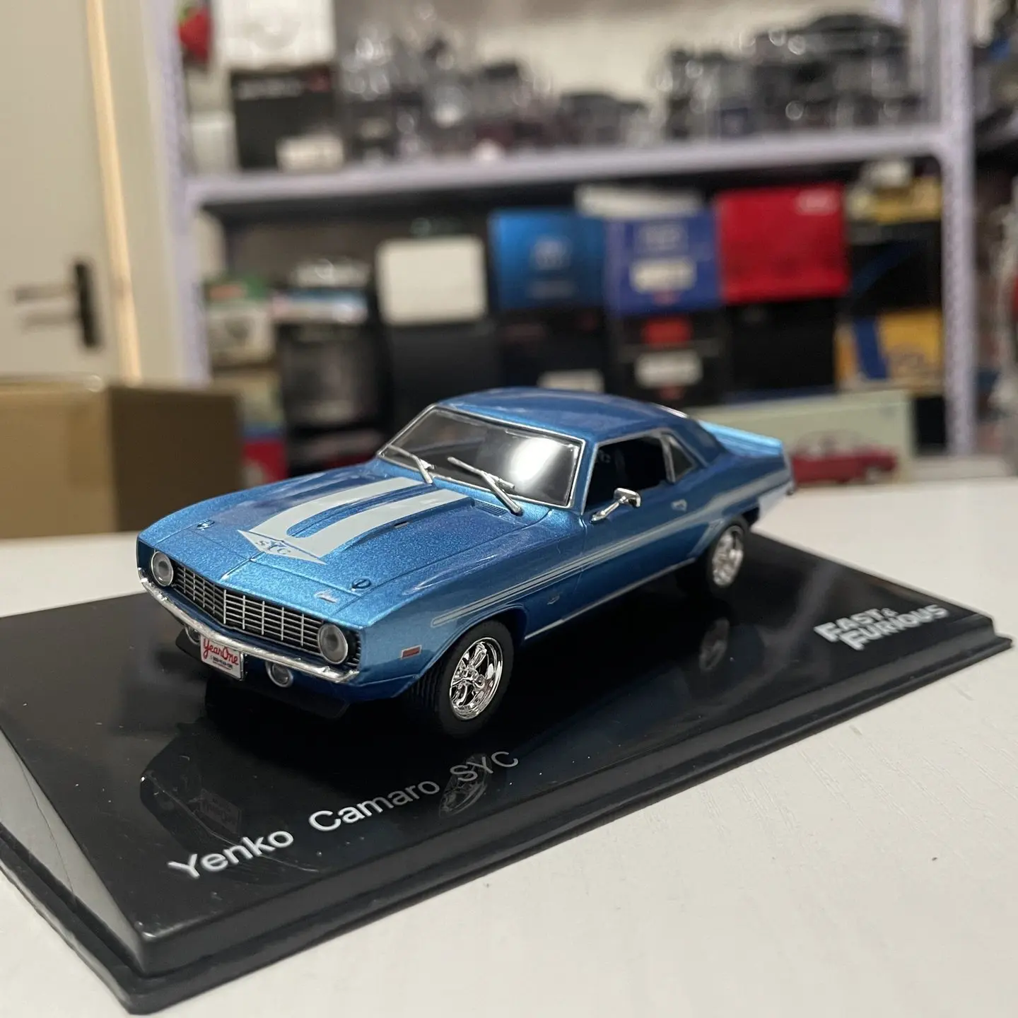 IXO Coche Deportivo de Juguete a Escala 1:43, Yenko Camaro SYC 1969, Modelo de Aleación Fundida a Presión, Clásico, Nostalgia, Regalo para Adultos, Souvenir, Exhibición Estática