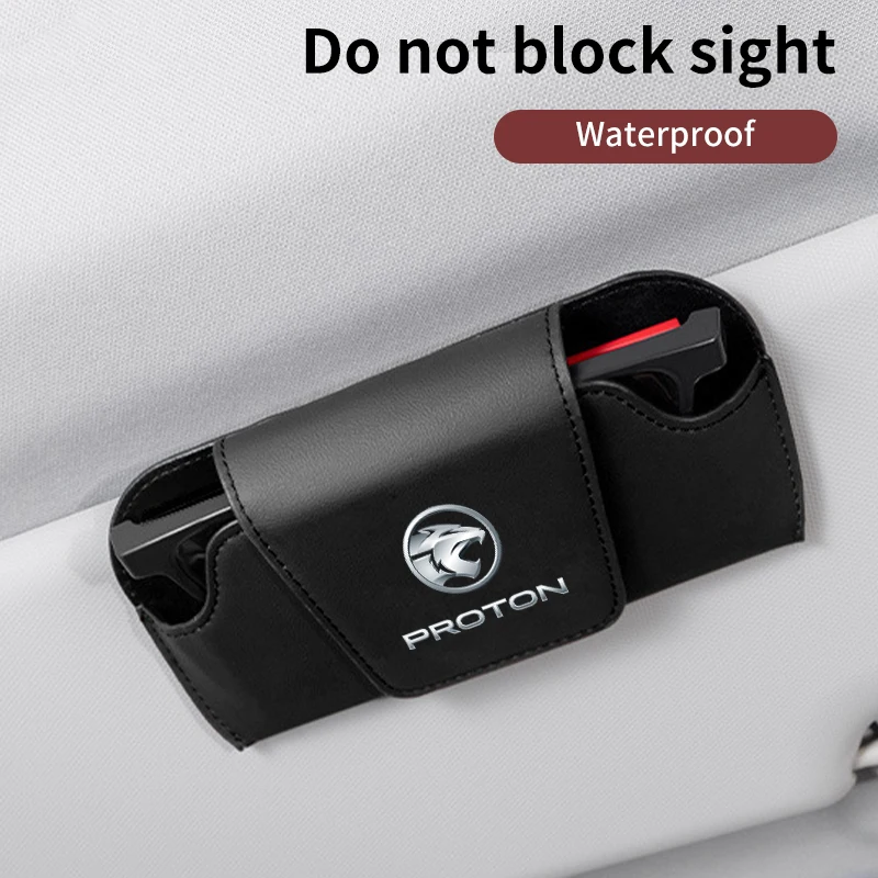 Автомобильный солнцезащитный козырек, коробка для очков, органайзер для солнцезащитных очков, зажим для Proton Exora Iriz R3 Wira Saga Satria Magma X50 V6 X70 L3 L5